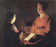 Georges de La Tour The Education of the Virgin Sweden oil painting artist